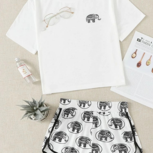 ELEPHANT 🐘 PJ SHORT SET - Picture 2 of 6